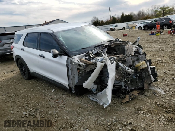 2020 Ford Explorer with VIN 1FMSK7BH9LGD16275, listed as a Copart auction lot 49997575 with 0 mi miles and Salvage Title. Bid and sale history available at carsss.com. Image 4.