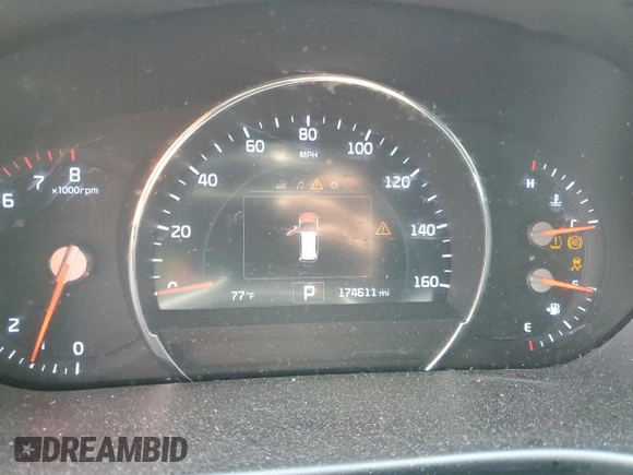 2016 Kia Sorento EX with VIN 5XYPH4A19GG005627, listed as a Copart auction lot 63580745 with 174,611 mi miles and Salvage title. Bid and sale history available at DreamBid. Image 9.