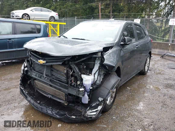 2020 Chevrolet Equinox LS with VIN 3GNAXHEV6LS501658, listed as a IAAI auction lot 41980000 with 77,963 mi miles. Bid and sale history available at carsss.com. Image 2.