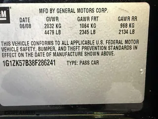 2008 Chevrolet Malibu LTZ with VIN 1G1ZK57B38F286241, listed as a Copart auction lot 52832315 with 49,227 mi miles and Clean Title. Bid and sale history available at carsss.com. Image 10.