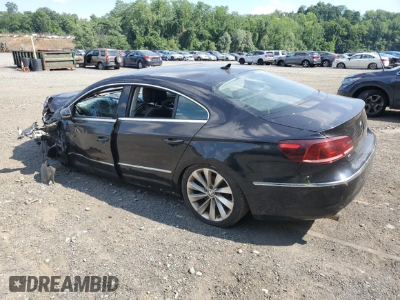 2013 Volkswagen CC VR6 Lux with VIN WVWHU7AN3DE504707, listed as a Copart auction lot 61265024 with 0 mi miles and Salvage Title. Bid and sale history available at carsss.com. Image 2.