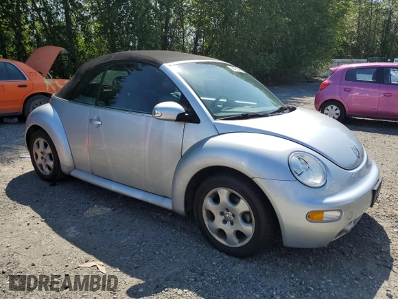 2003 Volkswagen Beetle GLS z VIN 3VWCK21Y63M320378, wystawiony jako Copart lot #59422595 z przebiegiem 85 172 mil mil oraz Czysty tytuł • Clean title. Historia ofert i sprzedaży dostępna na DreamBid. Obrazek 4.