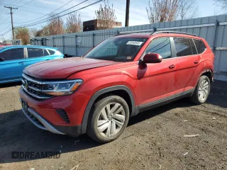 2021 Volkswagen Atlas SE z VIN 1V2KR2CA9MC537578, wystawiony jako Copart lot #54745605 z przebiegiem 45 367 mil mil oraz Szkoda całkowita • Salvage title. Historia ofert i sprzedaży dostępna na DreamBid. Obrazek 1.
