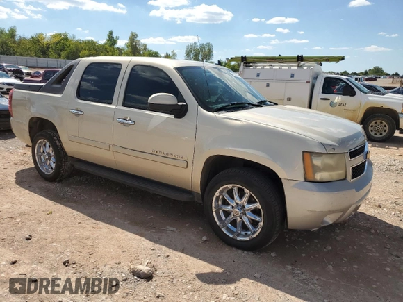 2007 Chevrolet Avalanche LT w/2LT with VIN 3GNEC12J87G175778, listed as a Copart auction lot 72176374 with 218,302 mi miles and Salvage Title. Bid and sale history available at carsss.com. Image 4.