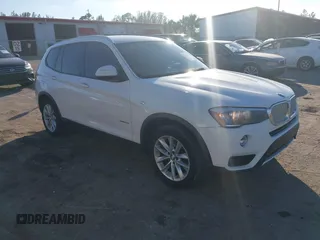 2015 BMW X3 sDrive28i with VIN 5UXWZ7C5XF0F75605, listed as a IAAI auction lot 41458124 with 155,927 mi miles and . Bid and sale history available at DreamBid. Image 1.