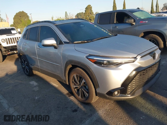 2024 Toyota Corolla Cross Hybrid S with VIN 7MUFBABG3RV042764, listed as a IAAI auction lot 41631118 with 12,718 mi miles and . Bid and sale history available at DreamBid. Image 1.