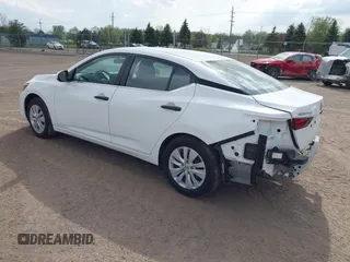 2025 Nissan Sentra S with VIN 3N1AB8BV3SY212859, listed as a IAAI auction lot 41582517 with 3,154 mi miles and . Bid and sale history available at DreamBid. Image 3.