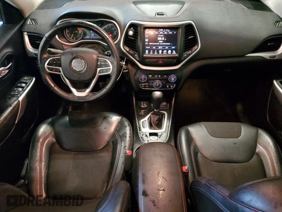 2017 Jeep Cherokee Trailhawk с VIN 1C4PJMBS0HW648724, выставлен на аукционе Copart как лот 62153095 с пробегом 96 606 миль миль и Списание • Salvage title. История ставок и продаж доступна на DreamBid. Изображение 8.