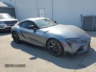 2021 Toyota GR Supra 3.0 with VIN WZ1DB0C01MW042477, listed as a Copart auction lot 70084924 with 59,925 mi miles and Salvage Title. Bid and sale history available at carsss.com. Image 4.