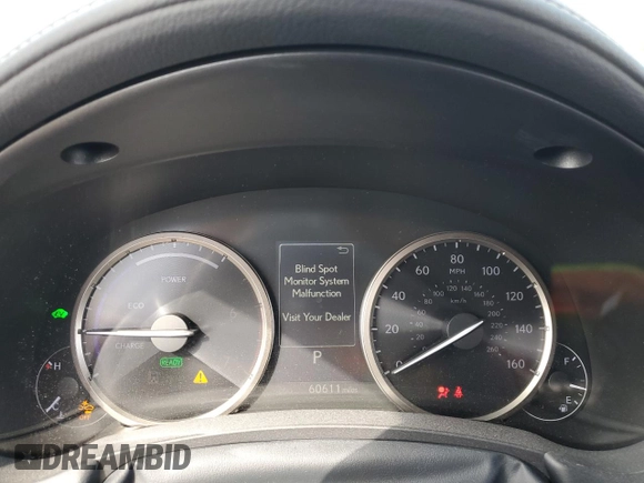 2020 Lexus NX with VIN JTJDJRDZ8L5005415, listed as a Copart auction lot 45761755 with 60,611 mi miles and Salvage Title. Bid and sale history available at carsss.com. Image 9.