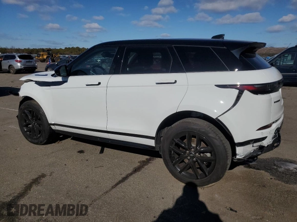 2024 Land Rover Range Rover Evoque Dynamic SE z VIN SALZL2FX6RH261333, wystawiony jako Copart lot #45428255 z przebiegiem 4 097 mil mil oraz Szkoda całkowita • Salvage title. Historia ofert i sprzedaży dostępna na DreamBid. Obrazek 2.