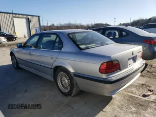 1997 BMW 7 Series 740il with VIN WBAGJ8320VDM04596, listed as a Copart auction lot 46177945 with 0 mi miles and Clean Title. Bid and sale history available at carsss.com. Image 2.