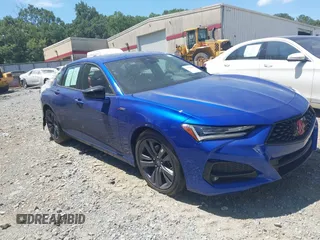 2022 Acura TLX w/A-Spec Package with VIN 19UUB5F51NA001575, listed as a IAAI auction lot 42722801 with 14,977 mi miles and . Bid and sale history available at DreamBid. Image 1.