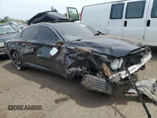 2020 Honda Accord Sport with VIN 1HGCV2F33LA007522, listed as a Copart auction lot 58255955 with Not provided miles and Salvage title. Bid and sale history available at DreamBid. Image 4.