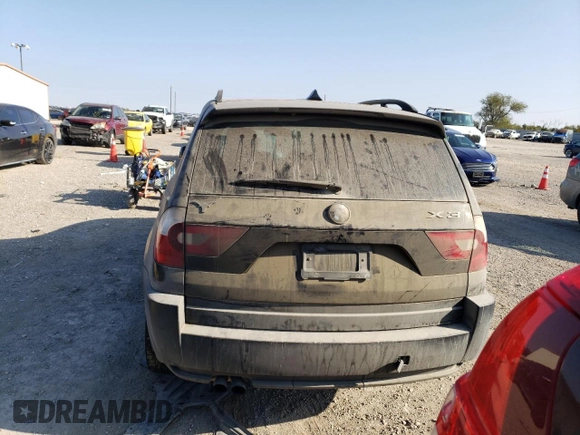 2005 BMW X3 2.5i with VIN WBXPA73405WC52036, listed as a Copart auction lot 82470744 with 184,007 mi miles and Clean Title. Bid and sale history available at carsss.com. Image 6.