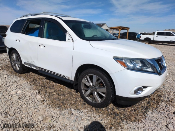 2013 Nissan Pathfinder SL with VIN 5N1AR2MMXDC677740, listed as a Copart auction lot 48998615 with 170,060 mi miles and Salvage Title. Bid and sale history available at carsss.com. Image 4.