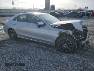 2020 Mercedes-Benz C with VIN W1KWF8DB7LR575902, listed as a Copart auction lot 42640315 with 91,293 mi miles and Salvage Title. Bid and sale history available at carsss.com. Image 4.