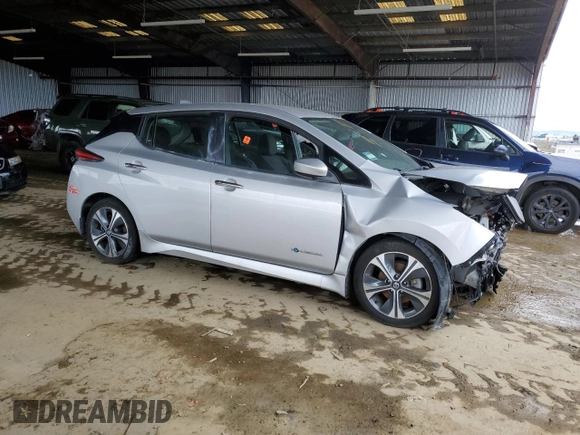 2018 Nissan LEAF SL with VIN 1N4AZ1CPXJC309389, listed as a Copart auction lot 43636015 with 76,070 mi miles and Clean Title. Bid and sale history available at DreamBid. Image 4.