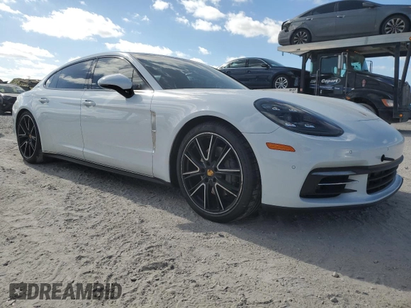 2018 Porsche Panamera 4S Executive with VIN WP0BB2A76JL165237, listed as a Copart auction lot 87572395 with 34,884 mi miles and Salvage Title. Bid and sale history available at DreamBid. Image 4.