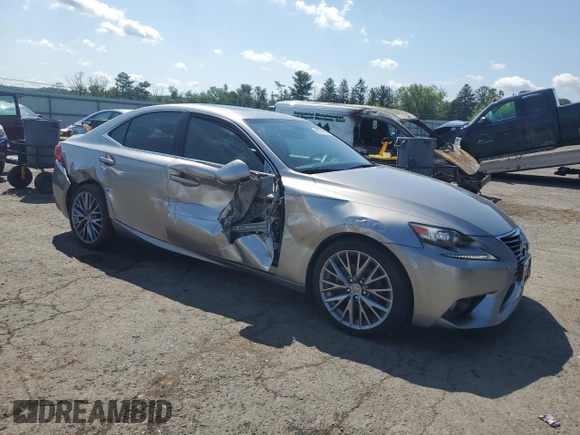 2014 Lexus IS 250 with VIN JTHCF1D22E5014908, listed as a Copart auction lot 60924335 with 116,620 mi miles and Salvage title. Bid and sale history available at DreamBid. Image 4.