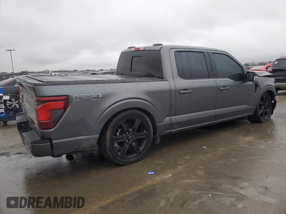 2024 Ford F-150 XLT with VIN 1FTFW3L59RKD84279, listed as a Copart auction lot 44623725 with 8,991 mi miles and Salvage Title. Bid and sale history available at carsss.com. Image 3.