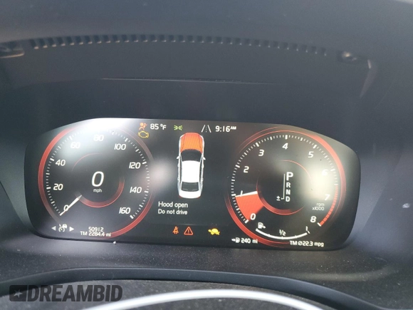 2019 Volvo S60 Momentum with VIN 7JR102FK7KG011811, listed as a Copart auction lot 56910234 with 50,912 mi miles and Salvage Title. Bid and sale history available at carsss.com. Image 9.