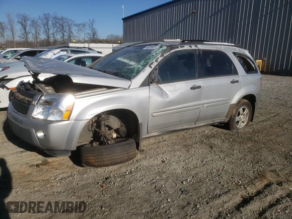 2005 Chevrolet Equinox LS with VIN 2CNDL23F956029222, listed as a Copart auction lot 46320025 with 193,333 mi miles and Salvage Title. Bid and sale history available at carsss.com. Image 1.