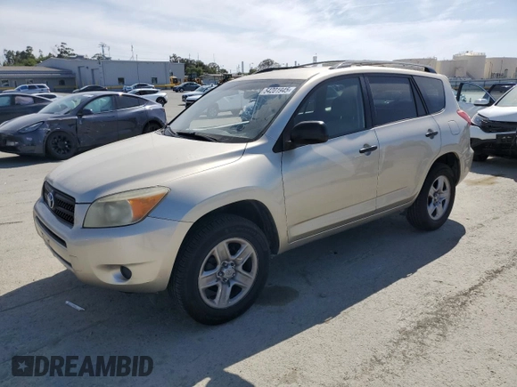 2007 Toyota RAV4 with VIN JTMZD33V476042117, listed as a Copart auction lot 54201945 with 162,368 mi miles and Clean Title. Bid and sale history available at carsss.com. Image 1.