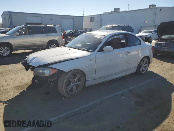 2009 BMW 1 Series 128i with VIN WBAUP73559VK76054, listed as a Copart auction lot 41538195 with Not Provided miles and Salvage Title. Bid and sale history available at carsss.com. Image 1.