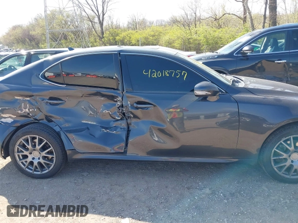 2009 Lexus IS 250 with VIN JTHCK262695031375, listed as a IAAI auction lot 42018757 with 170,000 mi miles and . Bid and sale history available at DreamBid. Image 13.