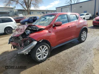 2016 Nissan Juke S with VIN JN8AF5MR9GT609268, listed as a Copart auction lot 42554975 with 0 mi miles and Salvage Title. Bid and sale history available at carsss.com. Image 1.