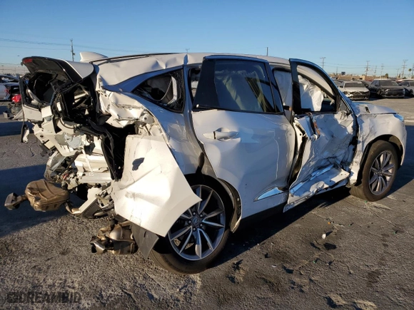 2023 Acura RDX w/Technology Package with VIN 5J8TC1H57PL001571, listed as a Copart auction lot 85279574 with 20,598 mi miles and Salvage Title. Bid and sale history available at carsss.com. Image 3.