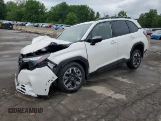 2025 Subaru Forester Premium с VIN JF2SLDDC1SH431173, выставлен на аукционе Copart как лот 62008085 с пробегом 574 миль миль и Списание • Salvage title. История ставок и продаж доступна на DreamBid. Изображение 1.