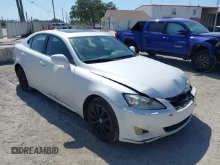 2008 Lexus IS 250 z VIN JTHCK262485018333, wystawiony jako IAAI lot #42166987 z przebiegiem 190 411 mil mil oraz . Historia ofert i sprzedaży dostępna na DreamBid. Obrazek 1.