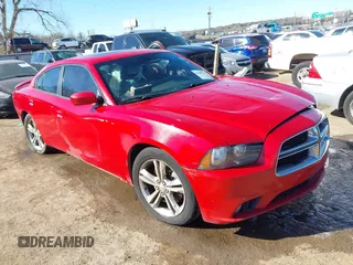 2012 Dodge Charger SXT with VIN 2C3CDXJG9CH184039, listed as a IAAI auction lot 41688734 with 1 mi miles. Bid and sale history available at carsss.com. Image 1.