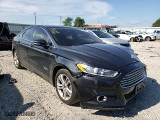 2015 Ford Fusion Energi Titanium with VIN 3FA6P0SU5FR204541, listed as a Copart auction lot 56754502 with 46,551 mi miles. Bid and sale history available at carsss.com. Image 1.