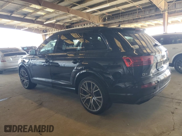 2019 Audi Q7 Prestige z VIN WA1VAAF76KD038075, wystawiony jako Copart lot #56553675 z przebiegiem 43 002 mil mil oraz Szkoda całkowita • Salvage title. Historia ofert i sprzedaży dostępna na DreamBid. Obrazek 2.