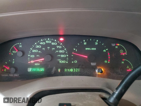 2003 Ford F-350 XL с VIN 1FTSW31P33ED37984, выставлен на аукционе Copart как лот 58016985 с пробегом 238 369 миль миль и Списание • Salvage title. История ставок и продаж доступна на DreamBid. Изображение 9.