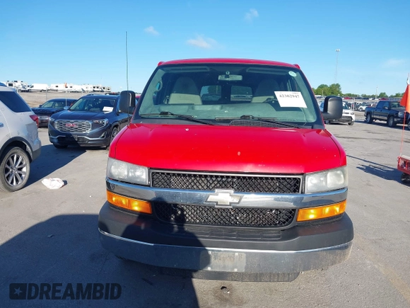 2012 Chevrolet Express Passenger 1LT z VIN 1GAZG1FA1C1191489, wystawiony jako IAAI lot #42302947 z przebiegiem 209 618 mil mil oraz . Historia ofert i sprzedaży dostępna na DreamBid. Obrazek 6.