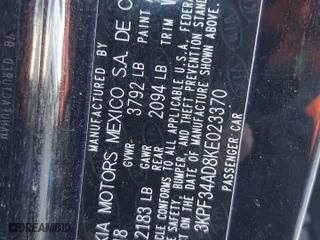 2019 Kia Forte S with VIN 3KPF34AD8KE023370, listed as a Copart auction lot 46071055 with 179,549 mi miles and Salvage Title. Bid and sale history available at carsss.com. Image 12.