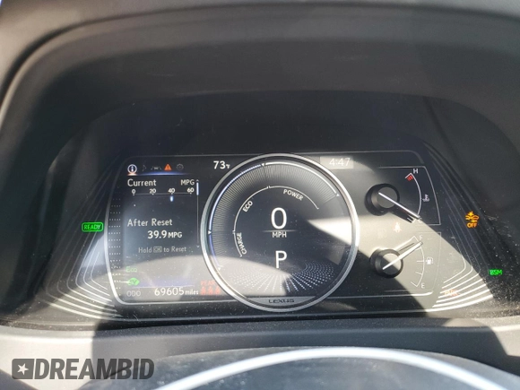 2019 Lexus UX 250h with VIN JTHU9JBH0K2002451, listed as a Copart auction lot 56042605 with 69,605 mi miles and Salvage title. Bid and sale history available at DreamBid. Image 9.
