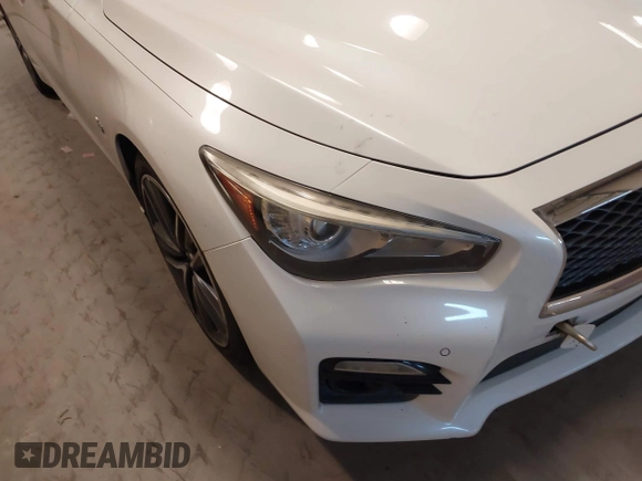 2016 Infiniti Q50 3.0t Premium with VIN JN1EV7APXGM303157, listed as a IAAI auction lot 41292630 with 108,876 mi miles. Bid and sale history available at carsss.com. Image 16.