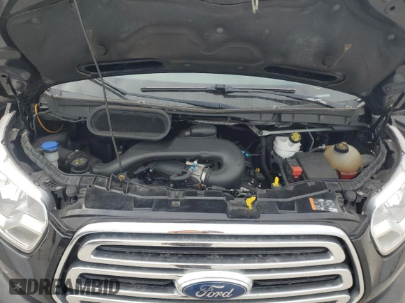 2019 Ford Transit Passenger XL with VIN 1FBVU4XM1KKA23695, listed as a Copart auction lot 80881484 with 52,209 mi miles and Salvage Title. Bid and sale history available at DreamBid. Image 11.