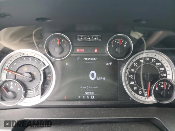 2016 Ram 1500 Lone Star with VIN 1C6RR6LT5GS208029, listed as a Copart auction lot 56121305 with 72,698 mi miles and Salvage title. Bid and sale history available at DreamBid. Image 9.
