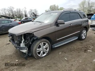2013 Mercedes-Benz M with VIN 4JGDA5HB6DA263476, listed as a Copart auction lot 51647875 with 72,943 mi miles and Salvage Title. Bid and sale history available at carsss.com. Image 1.