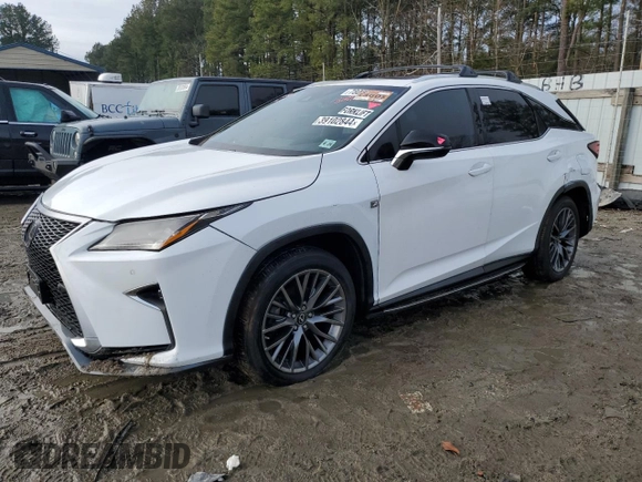2019 Lexus RX 350 with VIN 2T2BZMCA8KC207105, listed as a Copart auction lot 39102844 with 30,455 mi miles and Salvage Title. Bid and sale history available at DreamBid. Image 1.