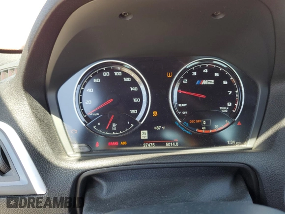 2020 BMW M2 Competition z VIN WBS2U7C01L7E35120, wystawiony jako Copart lot #52969415 z przebiegiem 37 475 mil mil oraz Szkoda całkowita • Salvage title. Historia ofert i sprzedaży dostępna na DreamBid. Obrazek 9.