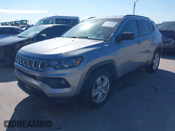2022 Jeep Compass Latitude with VIN 3C4NJCBB8NT174914, listed as a IAAI auction lot 42214023 with 66,148 mi miles and . Bid and sale history available at DreamBid. Image 19.