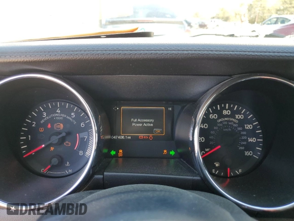 2017 Ford Mustang V6 with VIN 1FATP8EM8H5271878, listed as a Copart auction lot 50373315 with 47,406 mi miles and Salvage Title. Bid and sale history available at carsss.com. Image 9.