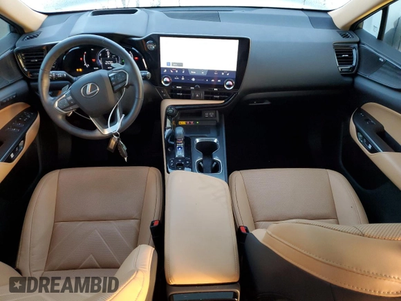 2023 Lexus NX 350h Luxury with VIN 2T2HKCEZ7PC013958, listed as a Copart auction lot 76819444 with 23,440 mi miles and Non Repairable. Bid and sale history available at DreamBid. Image 8.